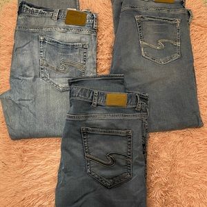 Men’s Silver Jeans 50x32